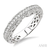 3/8 Ctw Diamond Matching Wedding Band in 14K White Gold