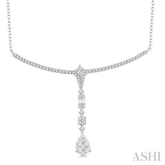 1 1/4 Ctw Diamond Lovebright Necklace in 14K White Gold 1 1/4 Ctw Diamond Lovebright Necklace in 14K White Gold