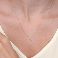 1/20 Ctw Initial 'S' Round Cut Diamond Pendant With Chain in 14K White Gold 1/20 Ctw Initial 'S' Round Cut Diamond Pendant With Chain in 14K White Gold