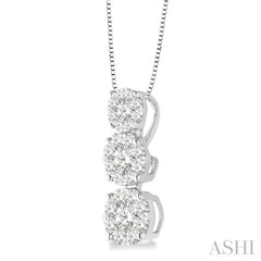 1/4 Ctw Diamond Lovebright Pendant in 14K White Gold with Chain 1/4 Ctw Diamond Lovebright Pendant in 14K White Gold with Chain