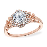 14KT Gold Semi-Mount Engagement Ring