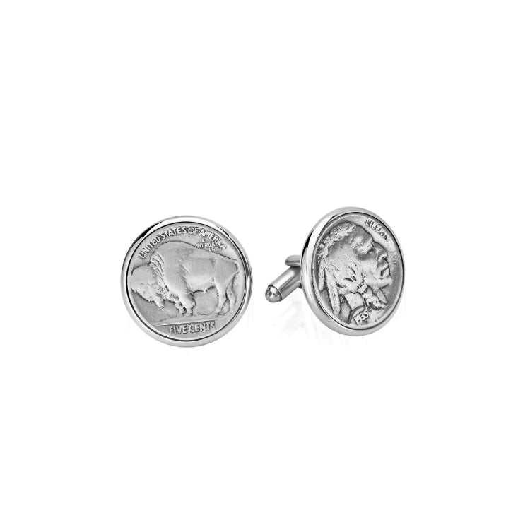 Rhodium Finish Buffalo/Indian Nickel (Heads&Tails) Rhodium Finish Buffalo/Indian Nickel (Heads&Tails)