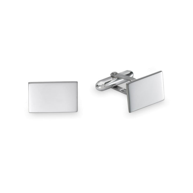 Sterling Silver Polished Rectangle Cufflinks Sterling Silver Polished Rectangle Cufflinks