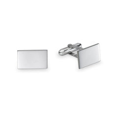 Sterling Silver Polished Rectangle Cufflinks Sterling Silver Polished Rectangle Cufflinks