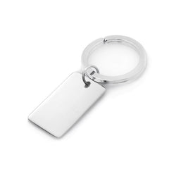 Sterling Silver Plain Polished Rectangle Tag Sterling Silver Plain Polished Rectangle Tag