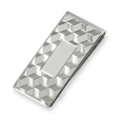 7/8 Sterling Silver Engraved Money Clip 7/8 Sterling Silver Engraved Money Clip