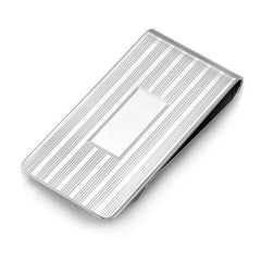 1 Sterling Silver Engine-Turned Money Clip 1 Sterling Silver Engine-Turned Money Clip