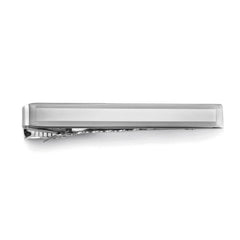 Sterling Silver Polished Engine-Turned Tie Bar Sterling Silver Polished Engine-Turned Tie Bar