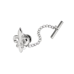 Sterling Silver Fleur De Lis Tie Tack Sterling Silver Fleur De Lis Tie Tack