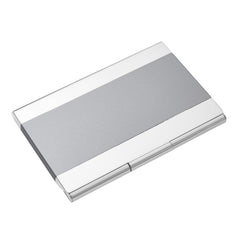 Stainless Steel Chrome Finish Tu-tone Matte Finish Card Case Stainless Steel Chrome Finish Tu-tone Matte Finish Card Case