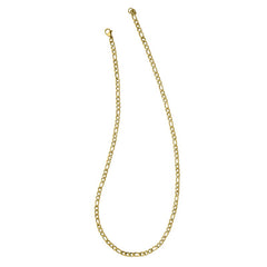 18 Stainless Steel Gold IP Plated 4mm Figaro Chain 18 Stainless Steel Gold IP Plated 4mm Figaro Chain