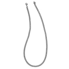 24 Stainless Steel Gun Metal IP Plated 4.5mm Curb Chain 24 Stainless Steel Gun Metal IP Plated 4.5mm Curb Chain
