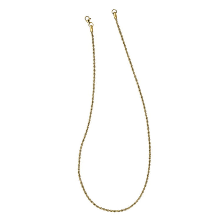 24 Stainless Steel Gold IP Plated 2.3mm Rope Chain 24 Stainless Steel Gold IP Plated 2.3mm Rope Chain
