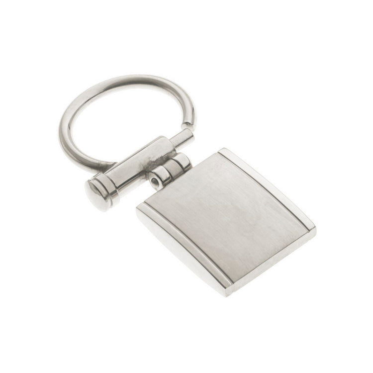 Stainless Steel Key Ring with Lined Edge Stainless Steel Key Ring with Lined Edge