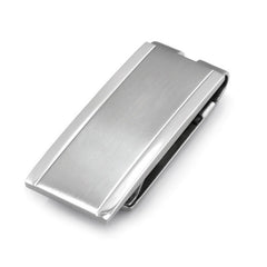 Stainless Steel Satined Money Clip W/Polish Edges Stainless Steel Satined Money Clip W/Polish Edges