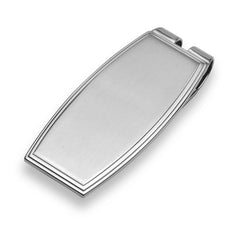 Stainless Steel Barrel Money Clip W/Brush Top & Polished Steps Stainless Steel Barrel Money Clip W/Brush Top & Polished Steps