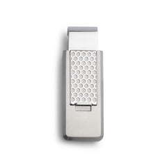 Stainless Steel PVD Finish Flip Money Clip w/Honeycomb Pattern Stainless Steel PVD Finish Flip Money Clip w/Honeycomb Pattern
