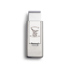 Stainless Steel PVD Finish Flip Money Clip w/St. Michael Stainless Steel PVD Finish Flip Money Clip w/St. Michael