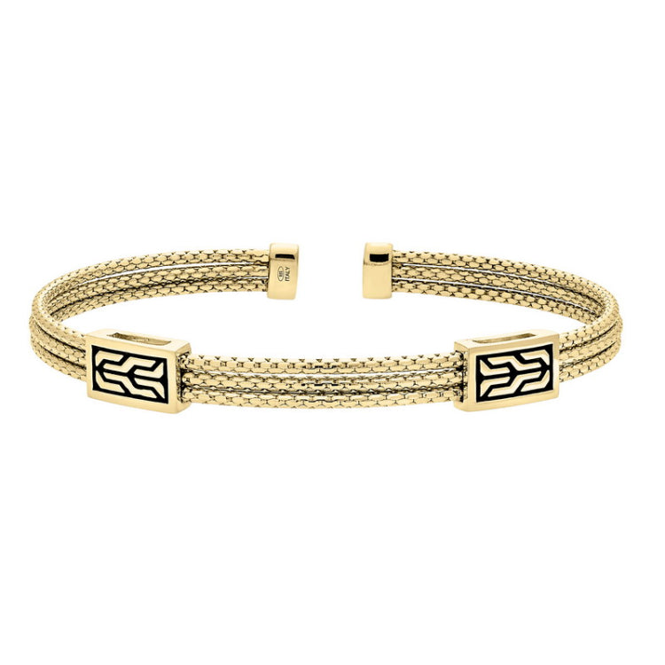 Gold Vermeil Sterling Silver 3 Cuff Bracelet Gold Vermeil Sterling Silver 3 Cuff Bracelet