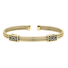 Gold Vermeil Sterling Silver 3 Cuff Bracelet Gold Vermeil Sterling Silver 3 Cuff Bracelet