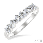 1/5 Ctw Scatter Baguette Cut Diamond Fashion Ring in 14K White Gold