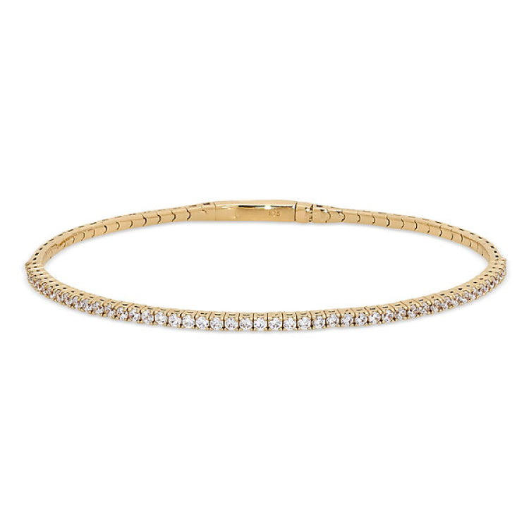Black Label Flexible Tennis Bracelet