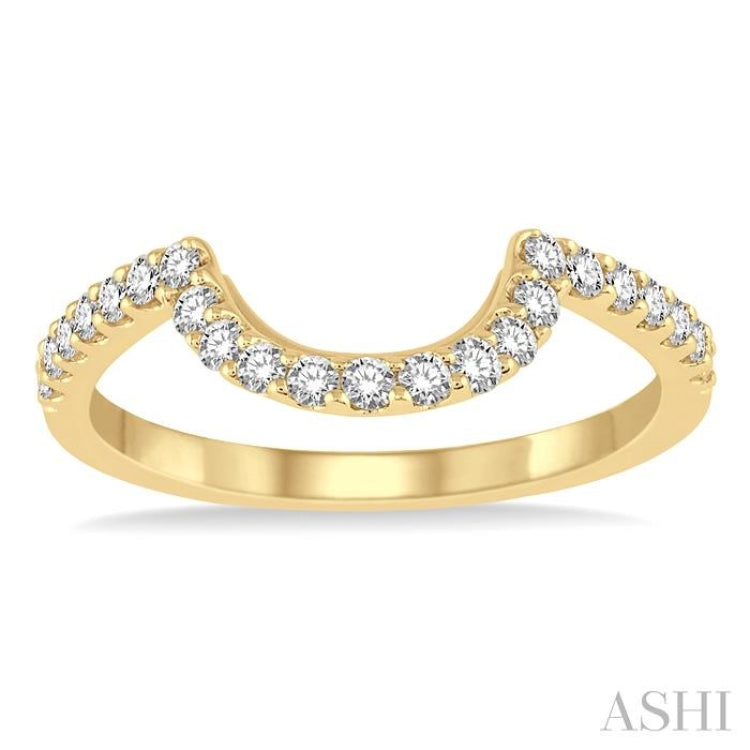 1/3 Ctw Round Cut Diamond Wedding Band in 14K Yellow Gold