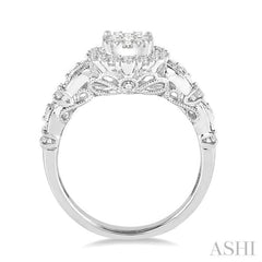 3/4 Ctw Diamond Lovebright Ring in 14K White Gold
