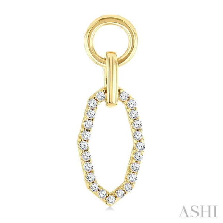 .33CTRDDM RD SH INTERLOCK ER YG 10K-G*