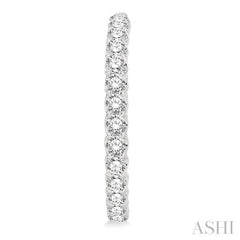 4 Ctw Inside-Out Round Cut Diamond Hoop Earrings in 14K White Gold