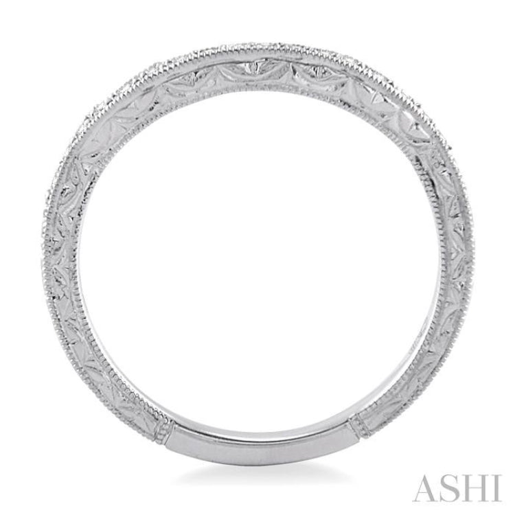 1/5 Ctw Diamond Wedding Band in 14K White Gold