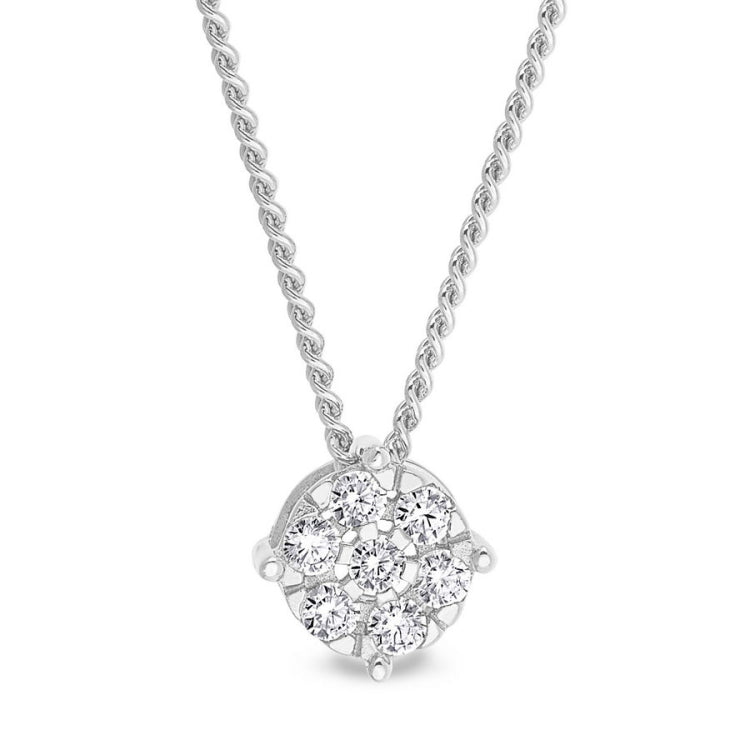 Story Pendant - Flower with Stones