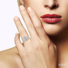 1/20 Ctw Round Cut Diamond Ring in Sterling Silver