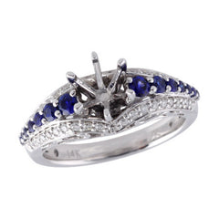 14KT Gold Semi-Mount Engagement Ring