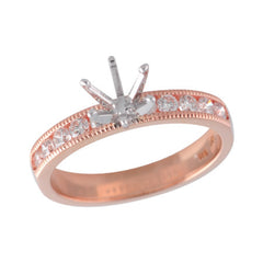 14KT Gold Semi-Mount Engagement Ring