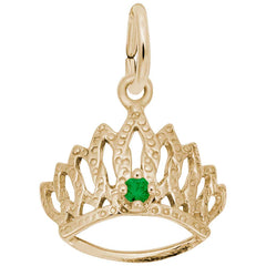 10 KT TIARA W/BIRTHSTONE-MAY