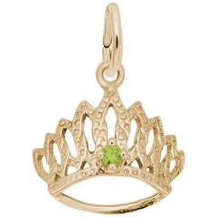 14 KT TIARA W/BIRTHSTONE-AUG