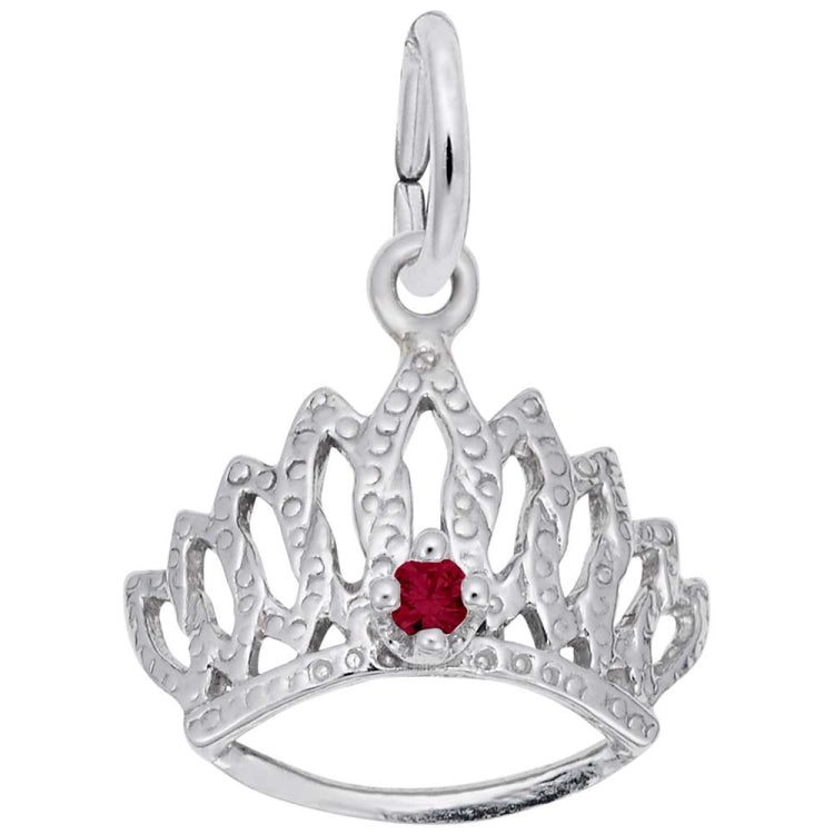 14 KT TIARA W/BIRTHSTONE-JAN
