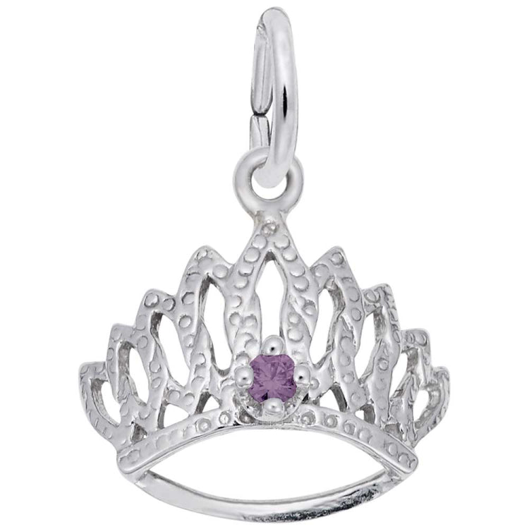 14 KT TIARA W/BIRTHSTONE-JUNE