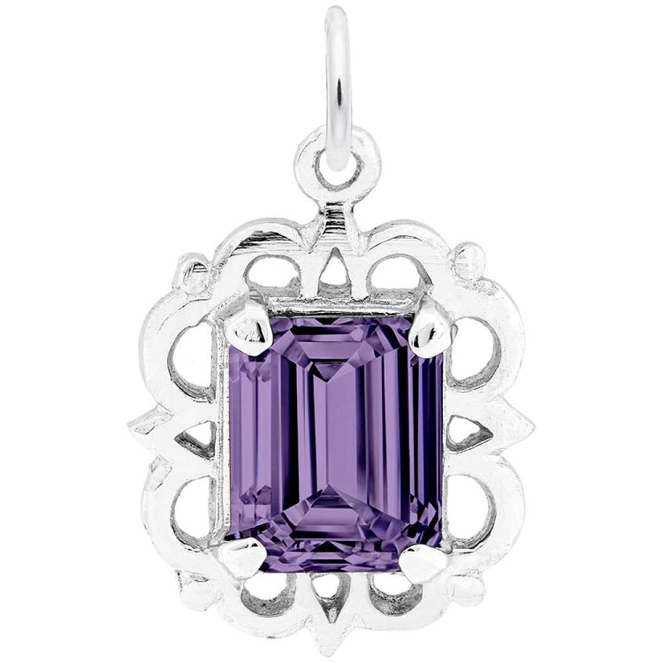 14 KT Birthstone Charm - Feb