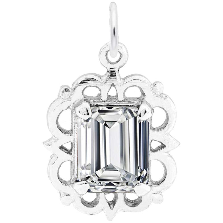 14 KT Birthstone Charm - Apr