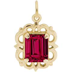14 KT Birthstone Charm - Jul