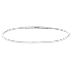 Platinum finish sterling silver flexible birthgem charm bracelet 8.25
