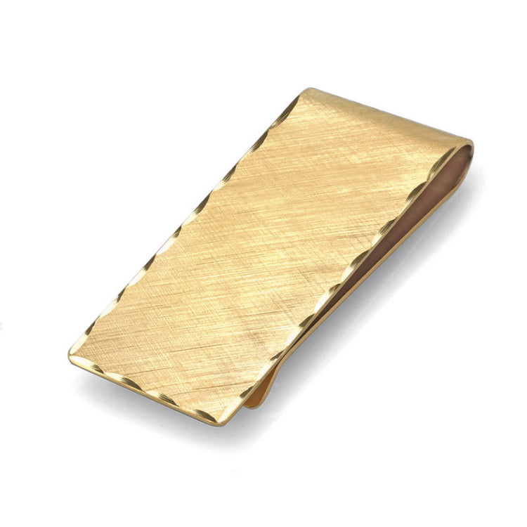 Gold Finish Florentine Engraved Money Clip