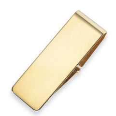 Gold Finish Plain Polished Hinged Money Clip