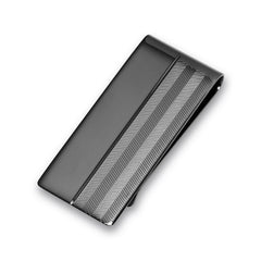 Hemetite Engine Turned Money Clip