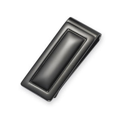Framed Polished Gun Metal Money Clip
