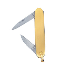 Gold Finish 2-Blade Pocket Knife