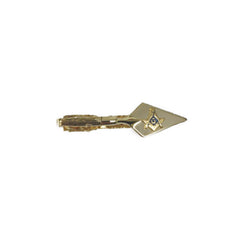 Gold Finish Polished Masonic Spade Tie Tack