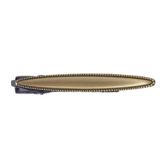 Brass Ox Bead Edge Long Oval Tie Bar